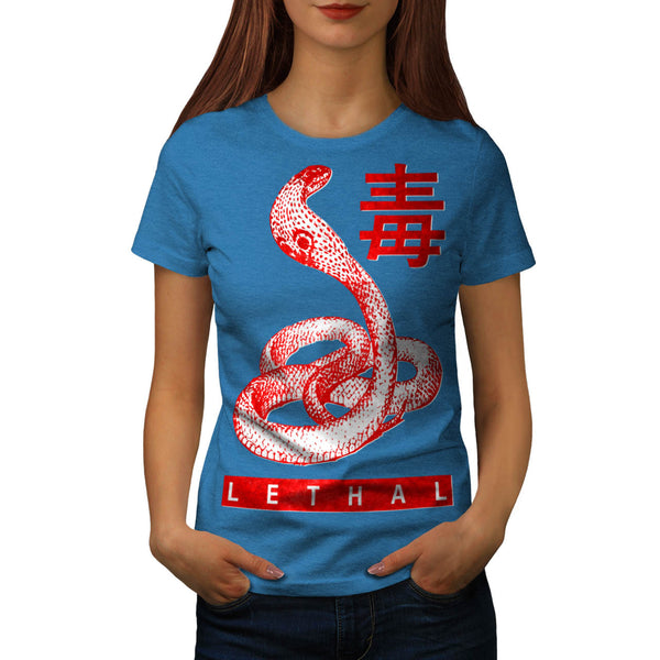 Deadly Cobra Bite Womens T-Shirt