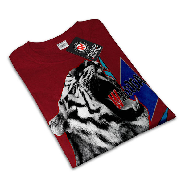 Roaring Tiger Head Womens T-Shirt