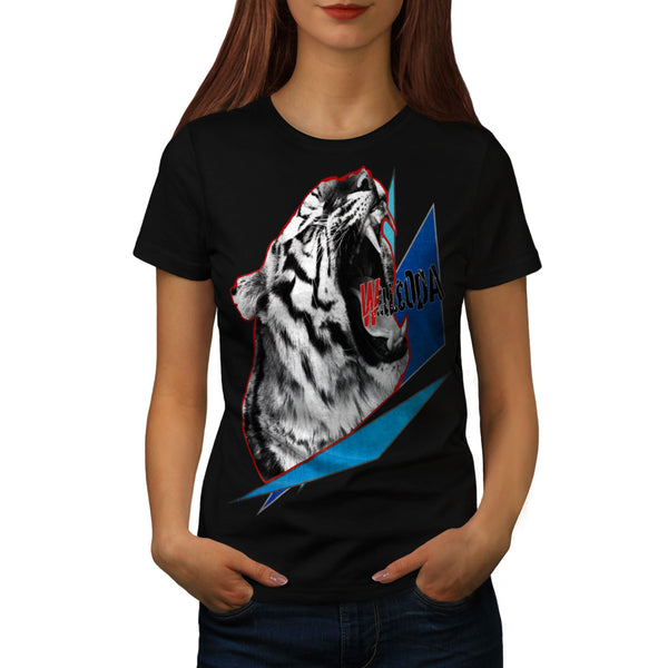 Roaring Tiger Head Womens T-Shirt