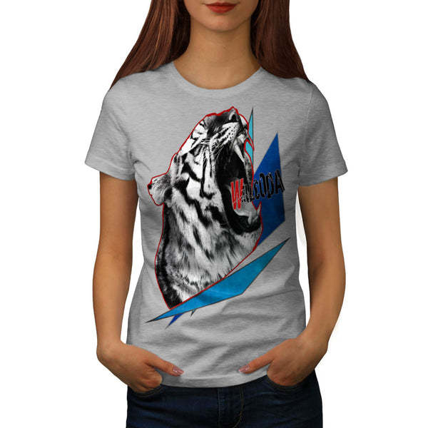 Roaring Tiger Head Womens T-Shirt