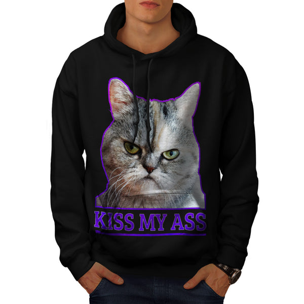 Kiss My Ass Kitten Mens Hoodie