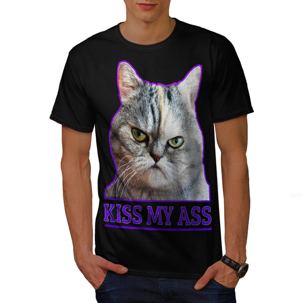 Kiss My Ass Kitten Mens T-Shirt