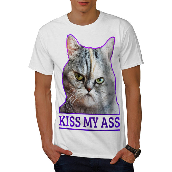 Kiss My Ass Kitten Mens T-Shirt