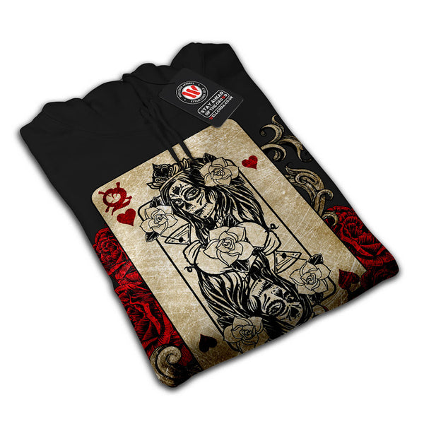 Gamble Card Queen Mens Hoodie