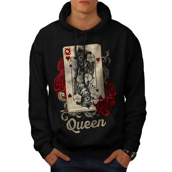 Gamble Card Queen Mens Hoodie