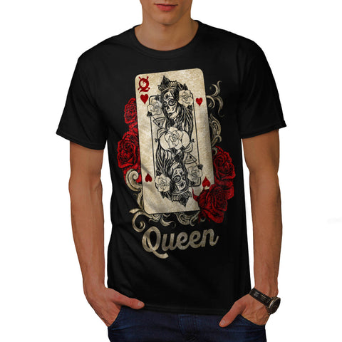 Gamble Card Queen Mens T-Shirt
