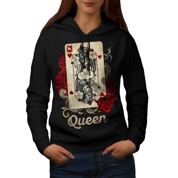 Gamble Card Queen Womens Hoodie