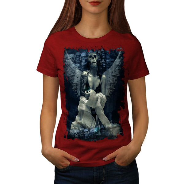 Dead Angelic Girl Womens T-Shirt
