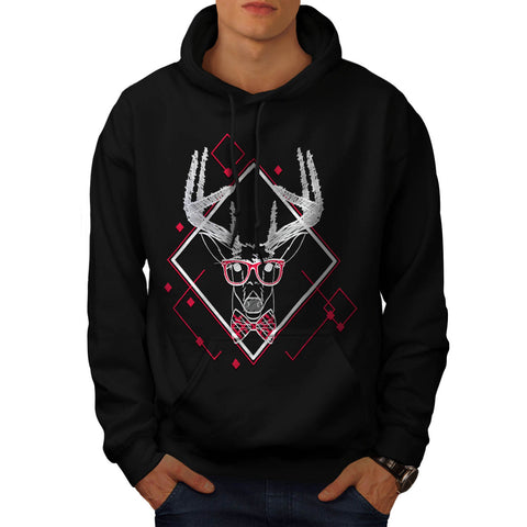 Hipster Swag Reindeer Mens Hoodie