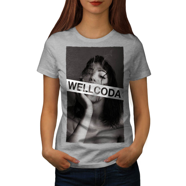 Smoker Girl Beauty Womens T-Shirt
