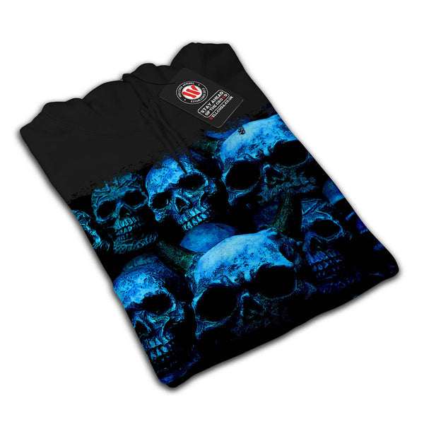 Skull Hipster Glow Womens Hoodie