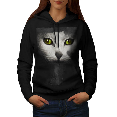 Cute Kitten Face Womens Hoodie