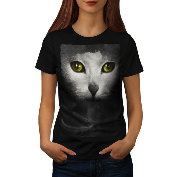 Cute Kitten Face Womens T-Shirt