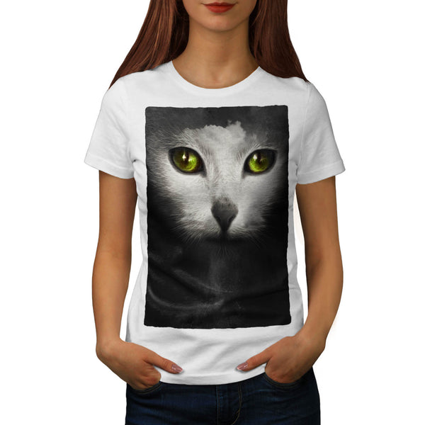 Cute Kitten Face Womens T-Shirt