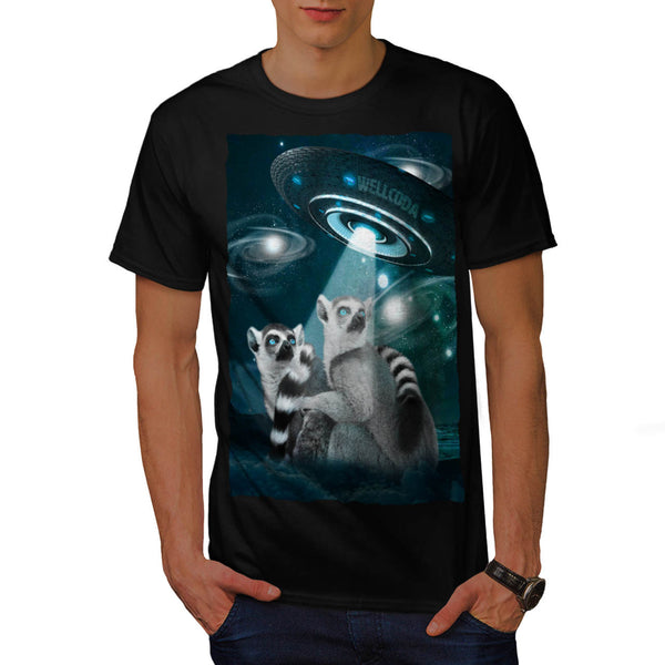 Lemur Spacecraft Mens T-Shirt