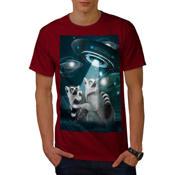 Lemur Spacecraft Mens T-Shirt