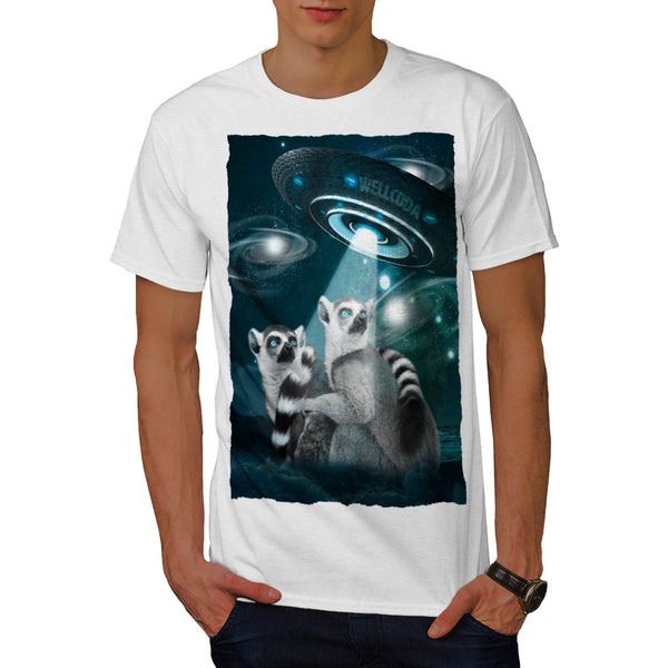 Lemur Spacecraft Mens T-Shirt