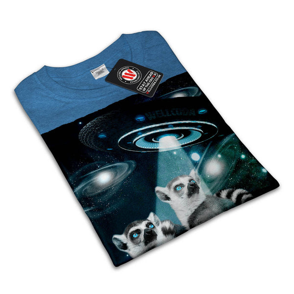 Lemur Spacecraft Womens T-Shirt