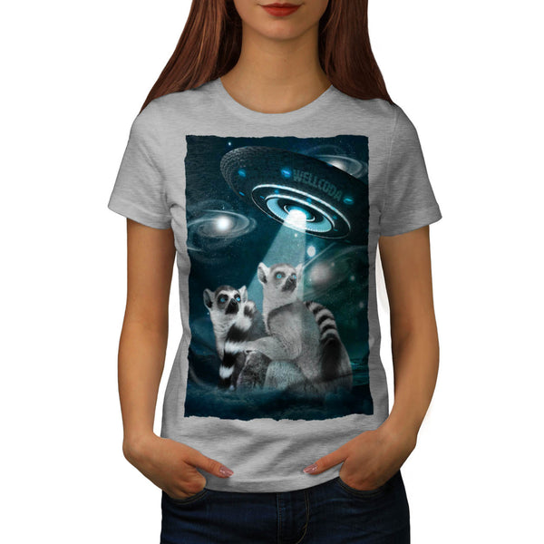 Lemur Spacecraft Womens T-Shirt