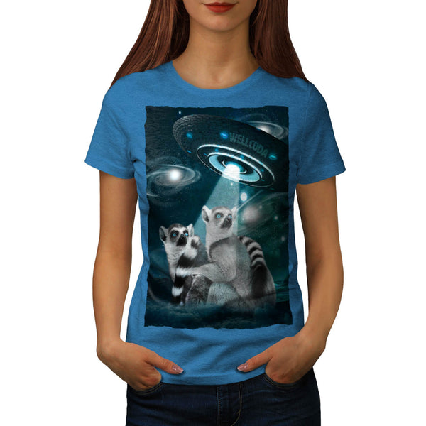 Lemur Spacecraft Womens T-Shirt