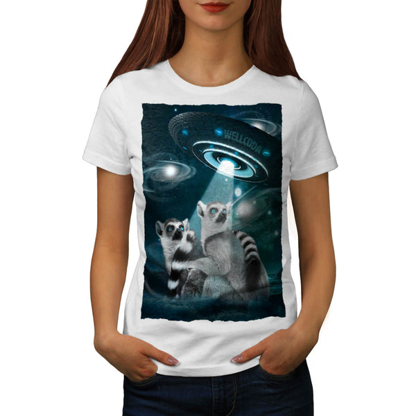 Lemur Spacecraft Womens T-Shirt