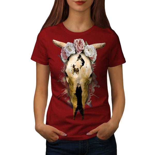 Skull Beast War Art Womens T-Shirt