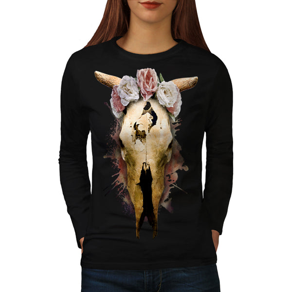 Skull Beast War Art Womens Long Sleeve T-Shirt