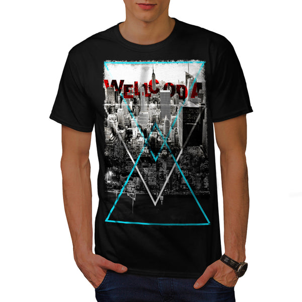 City Life Triangle Mens T-Shirt