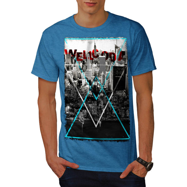 City Life Triangle Mens T-Shirt