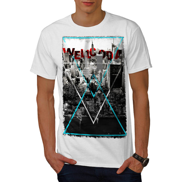 City Life Triangle Mens T-Shirt