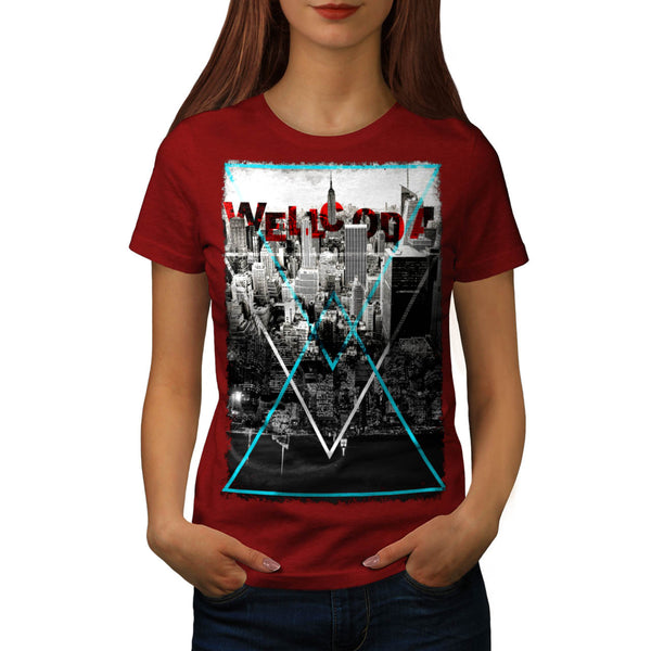 City Life Triangle Womens T-Shirt
