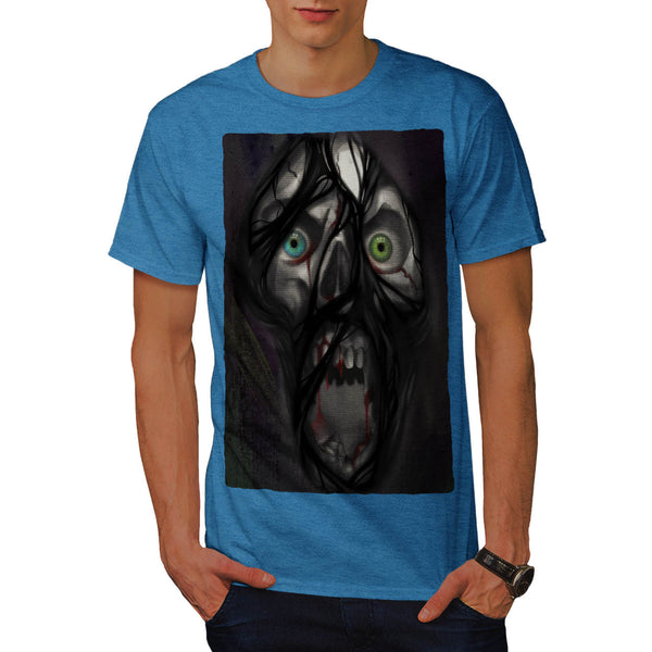 Scary Zombie Face Mens T-Shirt