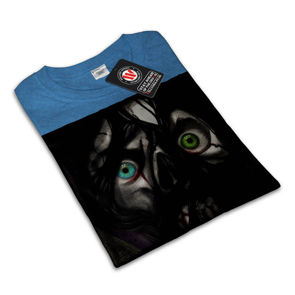 Scary Zombie Face Mens T-Shirt