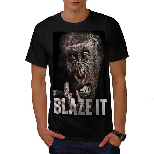 Blaze It Gorilla Mens T-Shirt