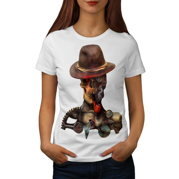 Skull Body Hipster Womens T-Shirt