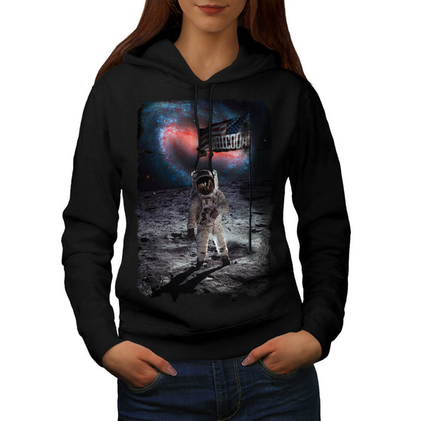 Open Space Astronaut Womens Hoodie