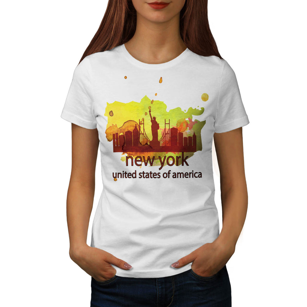 New York City NYC USA Womens T-Shirt