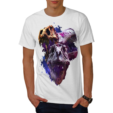 Skull Dinosaur Head Mens T-Shirt