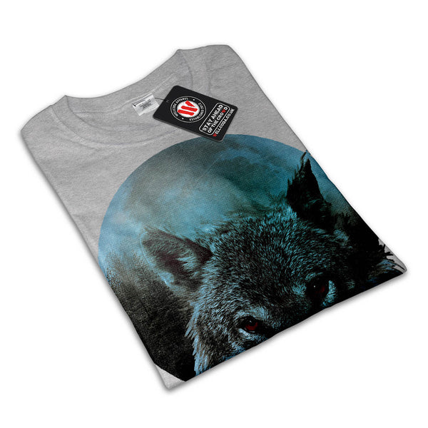 Wolf Moon Light Hunt Womens T-Shirt