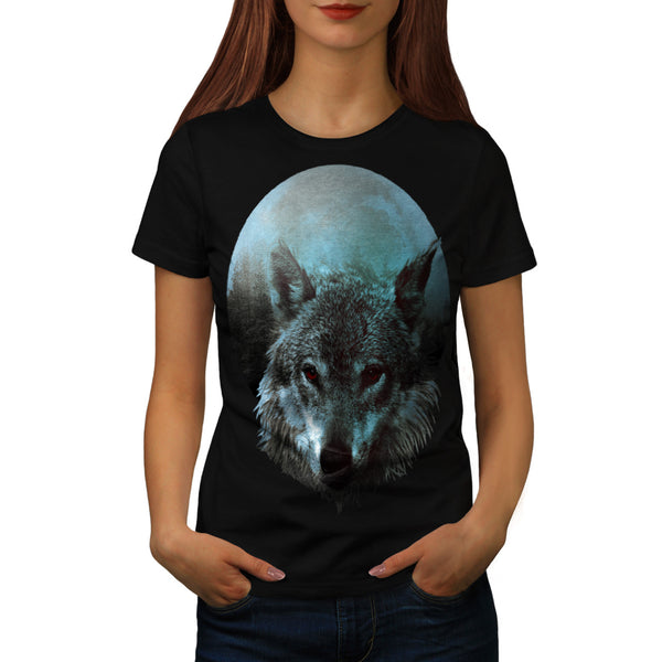 Wolf Moon Light Hunt Womens T-Shirt