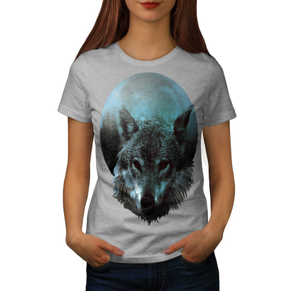 Wolf Moon Light Hunt Womens T-Shirt