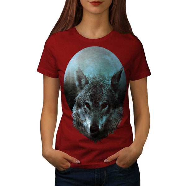 Wolf Moon Light Hunt Womens T-Shirt