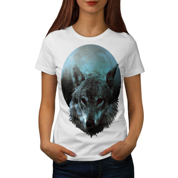 Wolf Moon Light Hunt Womens T-Shirt