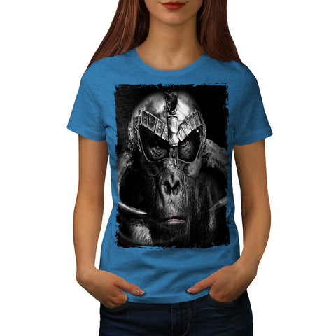 Monkey Ape Warrior Womens T-Shirt