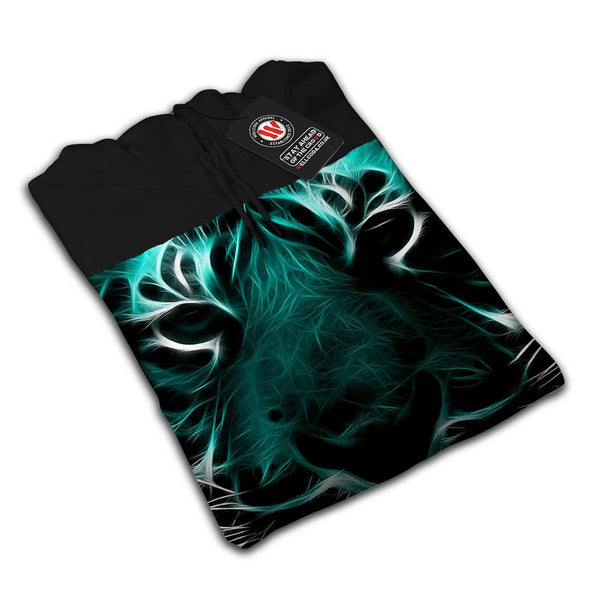 Animal Tiger Face Womens Hoodie