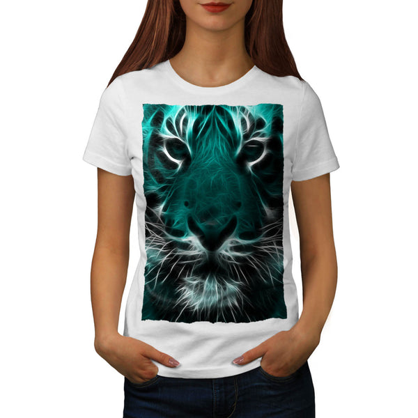 Animal Tiger Face Womens T-Shirt