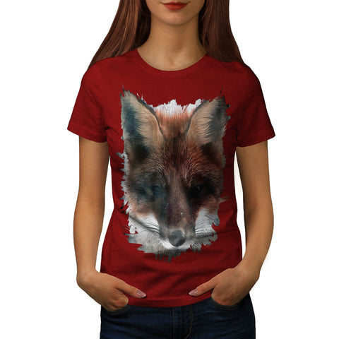 Fox Animal Nature Womens T-Shirt