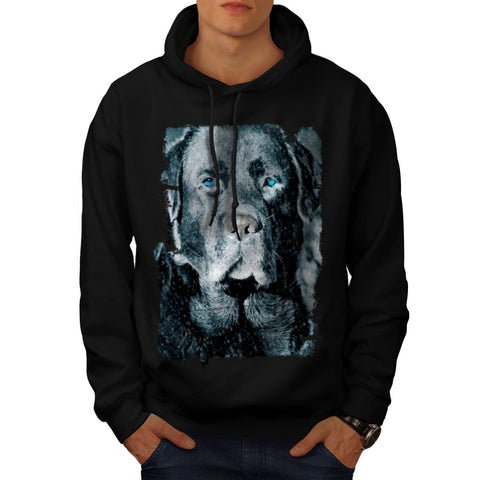 Looking Dog Face Mens Hoodie