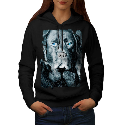 Looking Dog Face Womens Hoodie