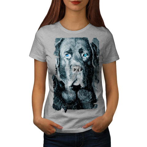 Looking Dog Face Womens T-Shirt